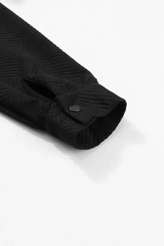 Plus Size Textured Jacket - Fashionfitz