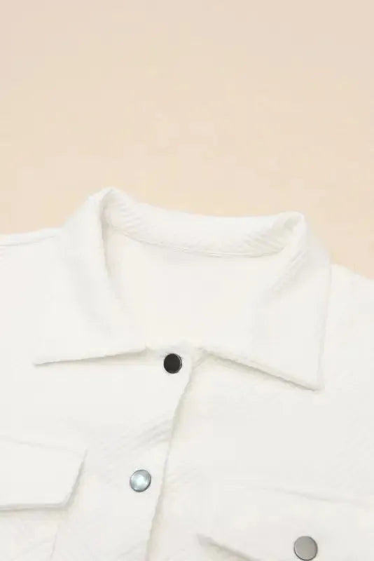 Plus Size Textured Jacket - Fashionfitz