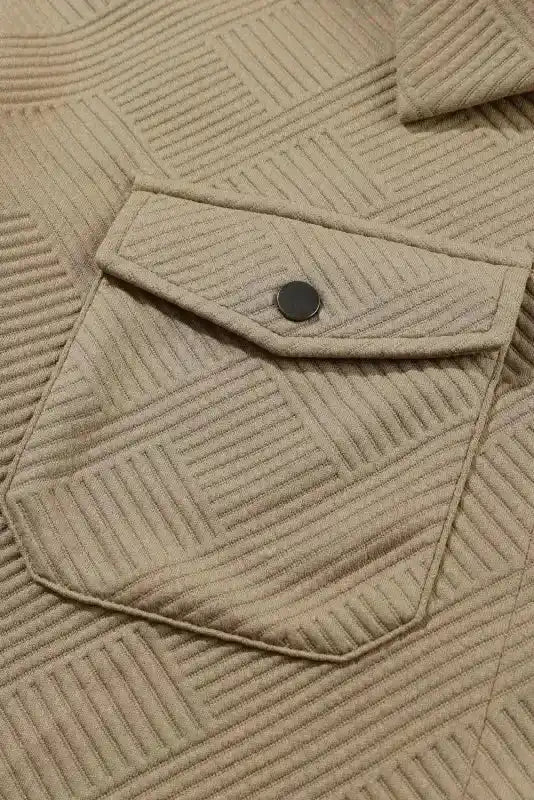 Plus Size Textured Jacket - Fashionfitz