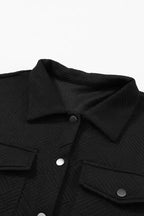 Plus Size Textured Jacket - Fashionfitz