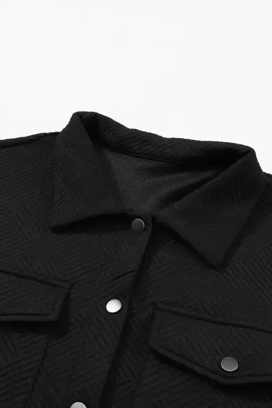 Plus Size Textured Jacket - Fashionfitz