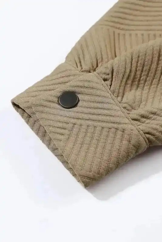 Plus Size Textured Jacket - Fashionfitz