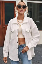 Plus Size Textured Jacket - Fashionfitz