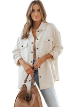 Plus Size Textured Jacket - Fashionfitz