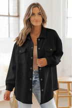Plus Size Textured Jacket - Fashionfitz