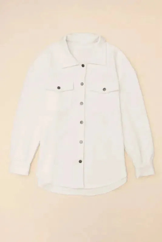 Plus Size Textured Jacket - Fashionfitz