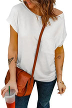Pocket Tee with Side Slits - Fashionfitz