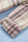 Pocketed button-up long sleeve plaid jacket - shackets