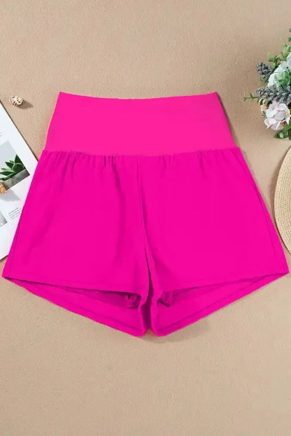 Pocketed Wide Waistband Swim Shorts - Fashionfitz