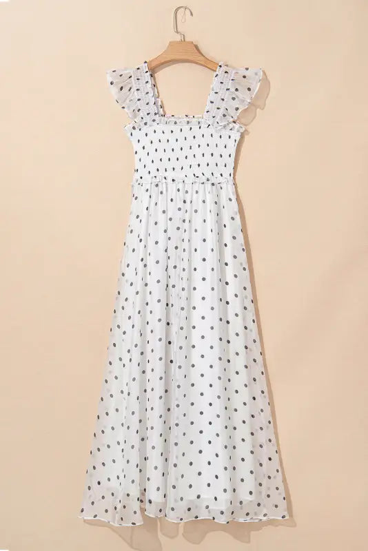 Polka dot elegance maxi dress by fashionfitz