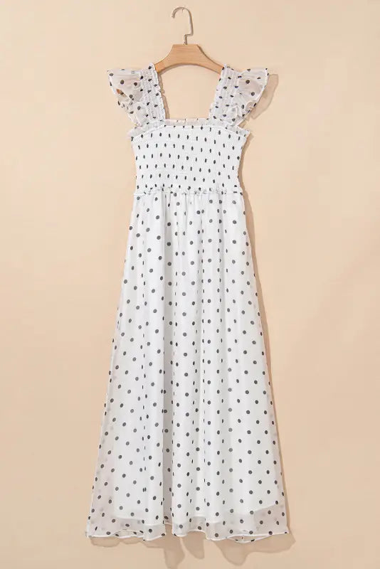 Polka dot elegance maxi dress by fashionfitz