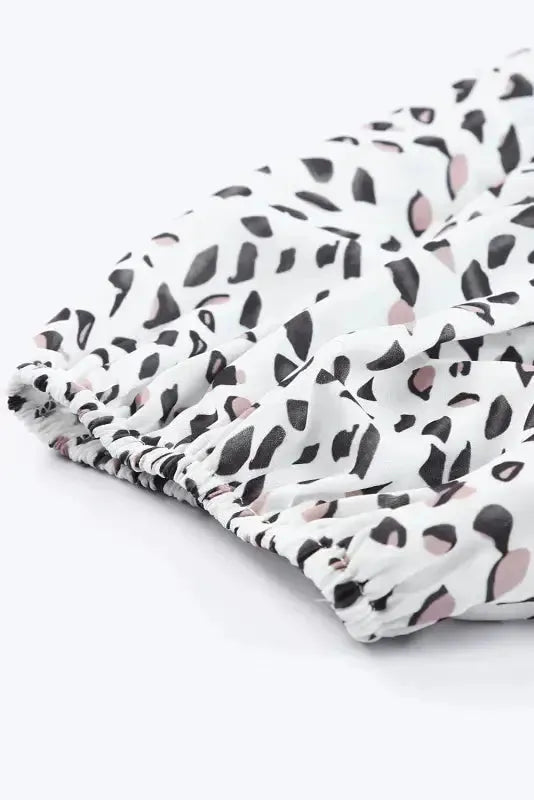 Polka Dot Plus Size Off Shoulder Blouse - Fashionfitz