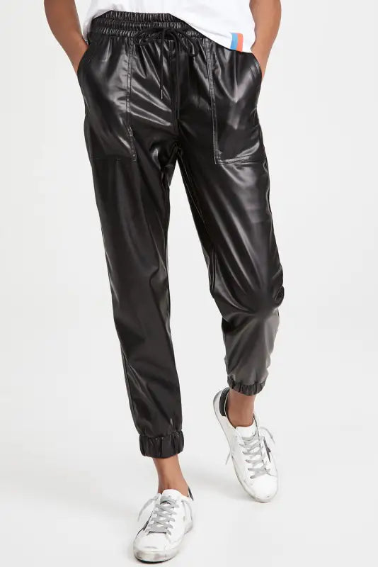 Posh trotter faux leather pants | pu joggers