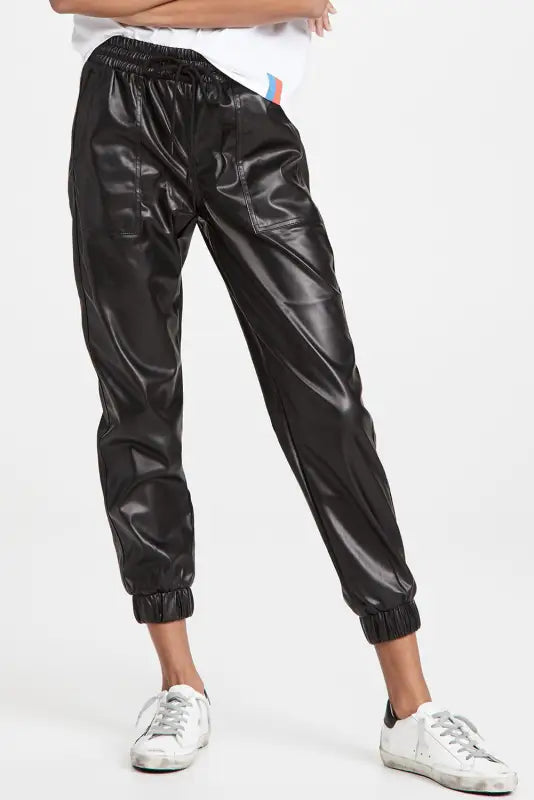 Posh trotter faux leather pants | pu joggers