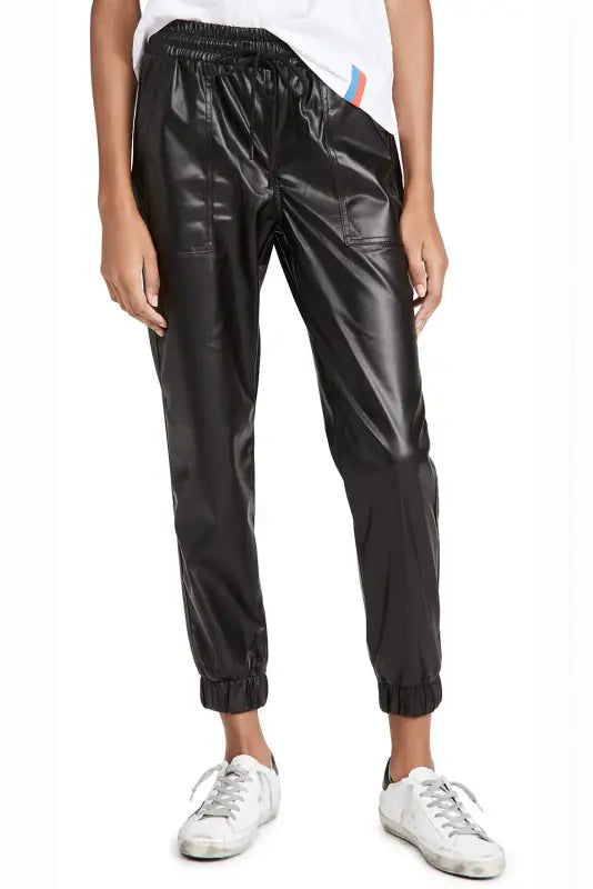 Posh trotter faux leather pants | pu joggers