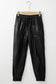 Posh trotter faux leather pants | pu joggers