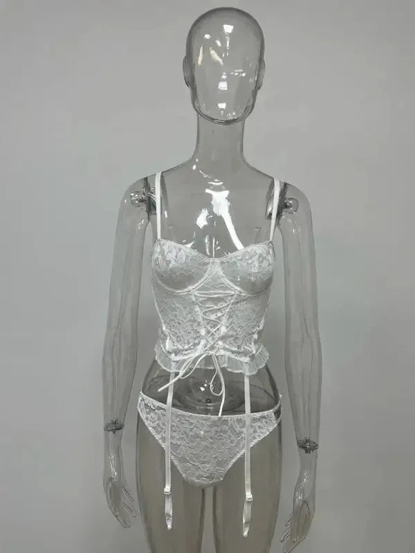 Precious Moments 3-Piece Corset Set - Fashionfitz