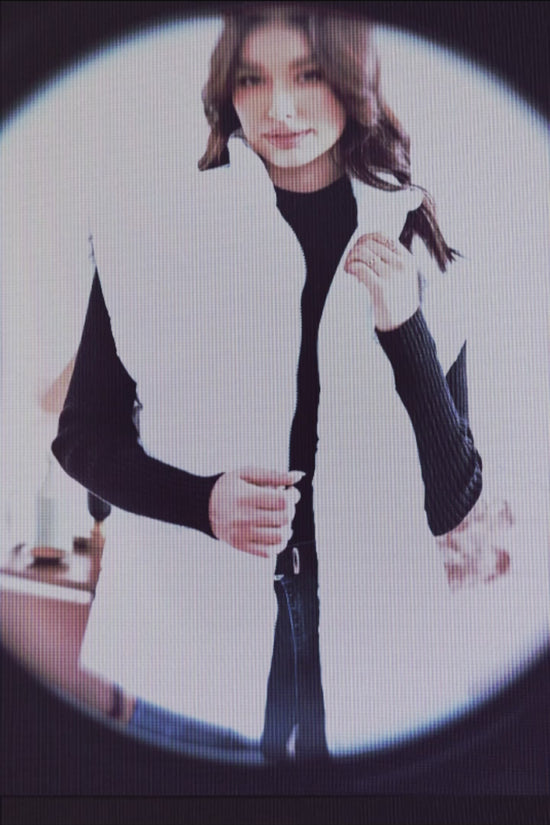 Oversized Zipper Puffer Vest