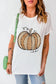 Pumpkin & leopard t-shirt