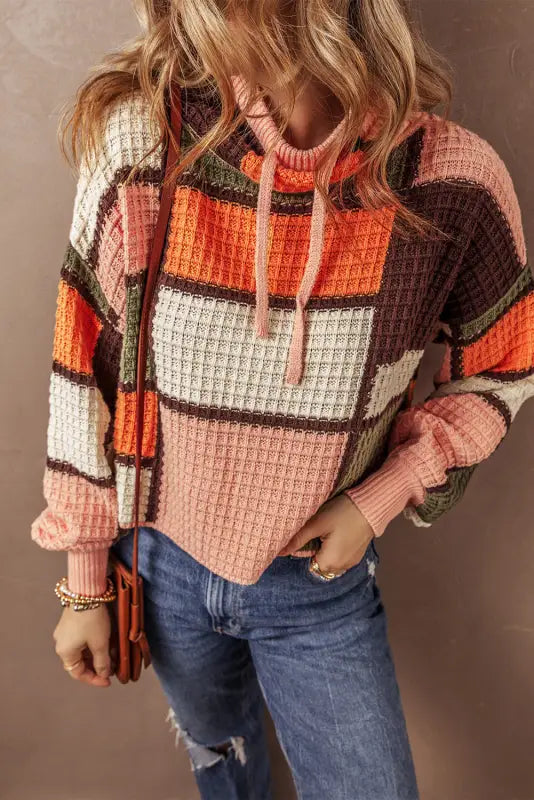 Pumpkin patch snug neck sweater | fashionfitz knitwear