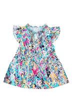 Purple Abstract Floral Print Sleeveless Maxi Dress - Fashionfitz