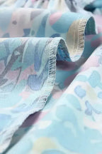 Purple Abstract Floral Print Sleeveless Maxi Dress - Fashionfitz