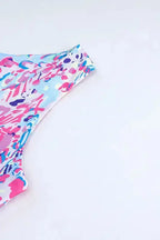 Purple Abstract Floral Print Sleeveless Maxi Dress - Fashionfitz