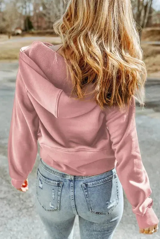 Quarter Zip Kangaroo Pocket Hoodie - Fashionfitz