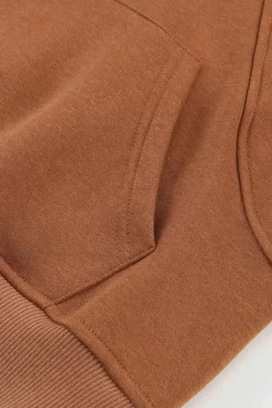Quarter Zip Kangaroo Pocket Hoodie - Fashionfitz