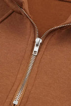 Quarter Zip Kangaroo Pocket Hoodie - Fashionfitz