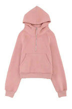 Quarter Zip Kangaroo Pocket Hoodie - Fashionfitz