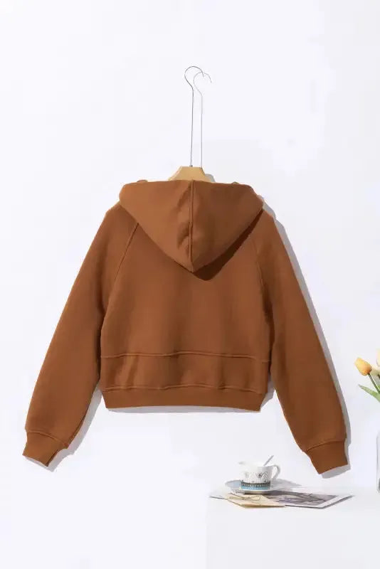 Quarter Zip Kangaroo Pocket Hoodie - Fashionfitz