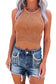 Tillandsia purple ribbed mineral wash racerback cropped tank top - tops