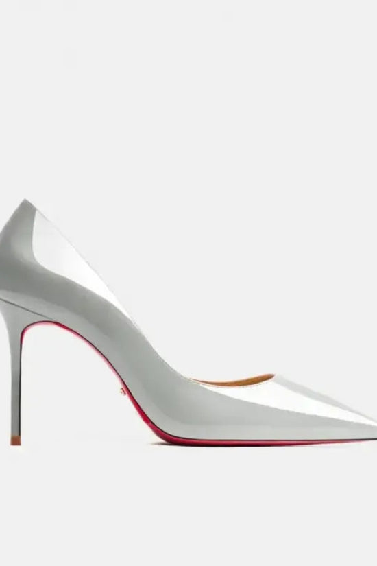 Real Leather Classic Pumps Red Bottom Pointed Toe High Heels - Fashionfitz