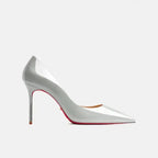 Real Leather Classic Pumps Red Bottom Pointed Toe High Heels - Fashionfitz