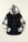 Rebel plaid hooded denim jacket | trendy urban outerwear