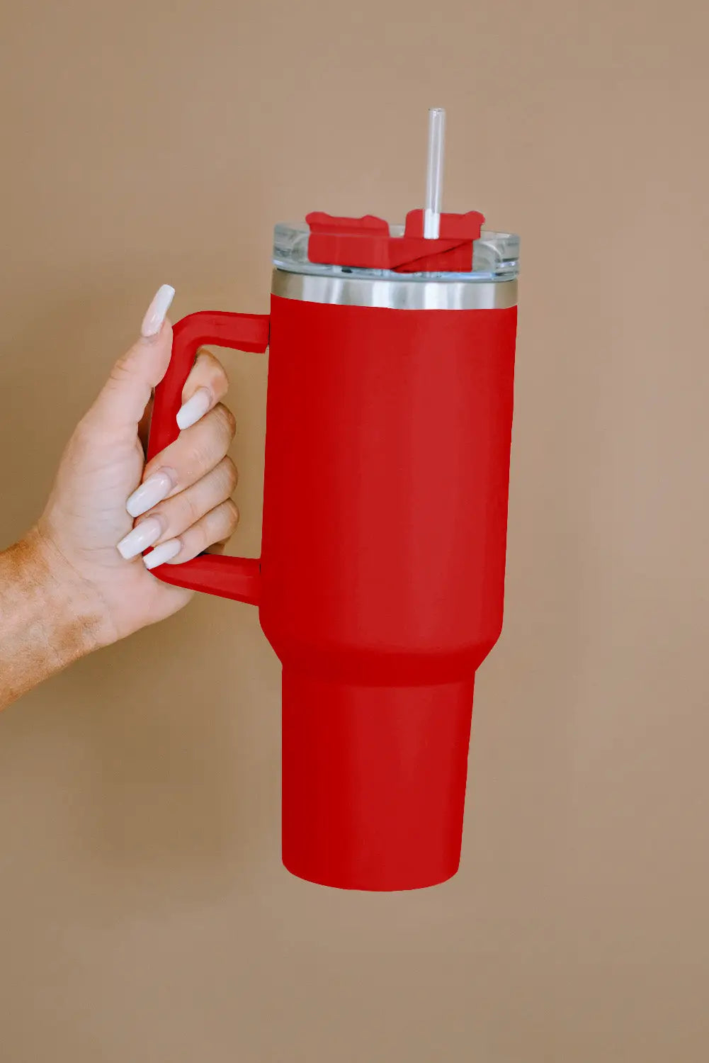 Red 304 stainless steel double insulated cup - one size / stainless steel - tumblers