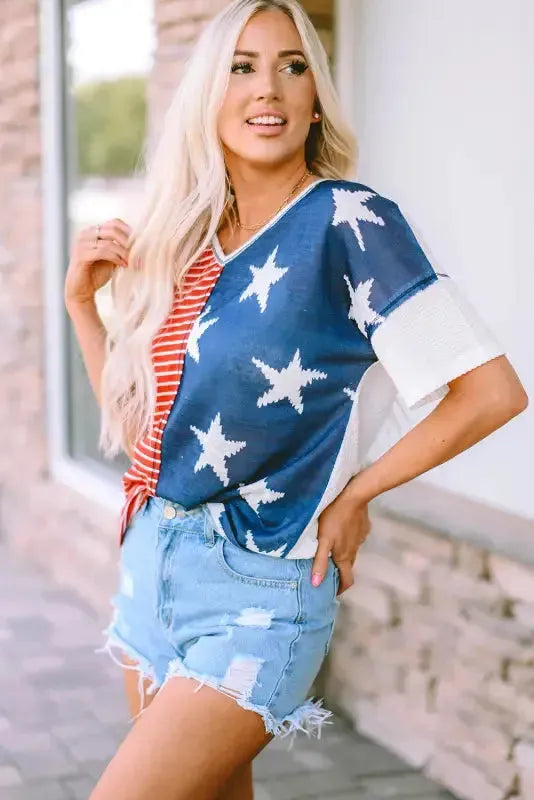 Red American Flag Stars and Stripes Tank Top - Fashionfitz