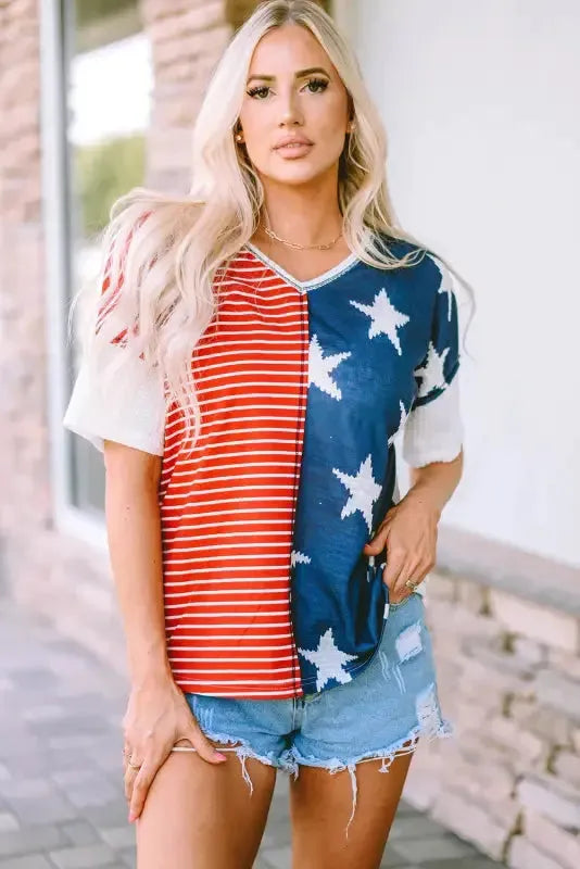 Red American Flag Stars and Stripes Tank Top - Fashionfitz