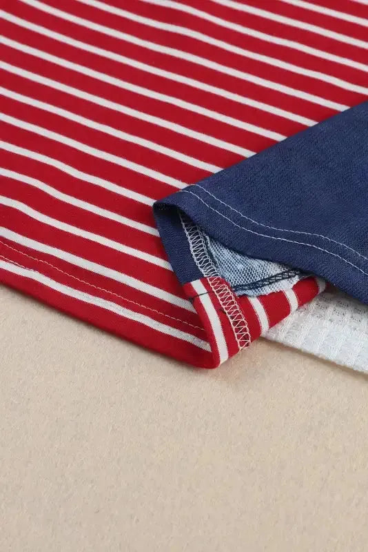 Red American Flag Stars and Stripes Tank Top - Fashionfitz