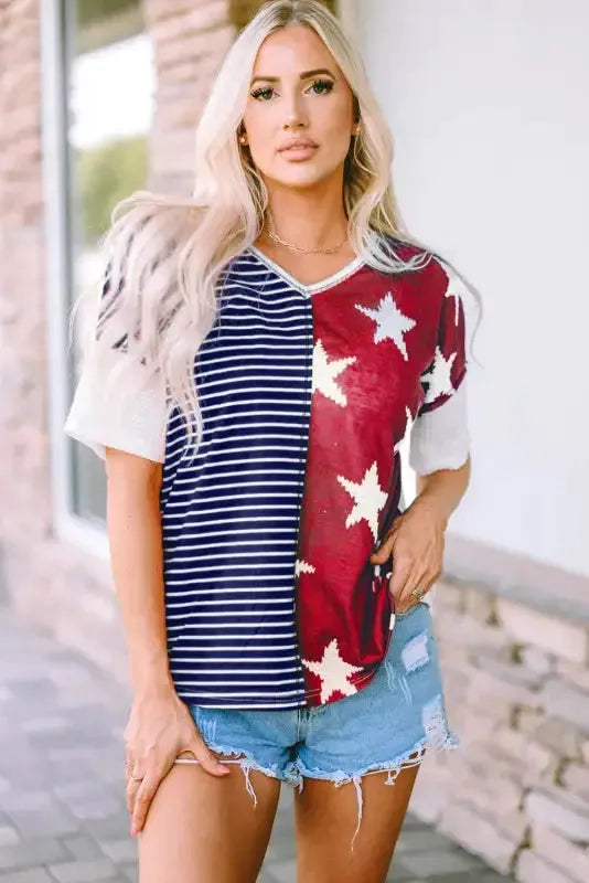 Red American Flag Stars and Stripes Tank Top - Fashionfitz