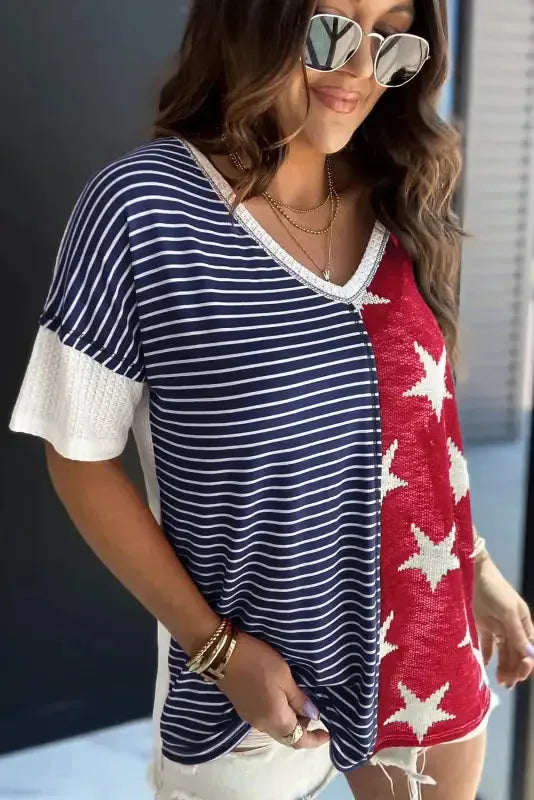 Red American Flag Stars and Stripes Tank Top - Fashionfitz