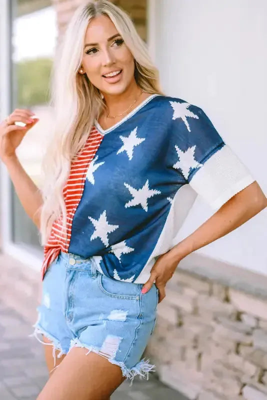 Red American Flag Stars and Stripes Tank Top - Fashionfitz
