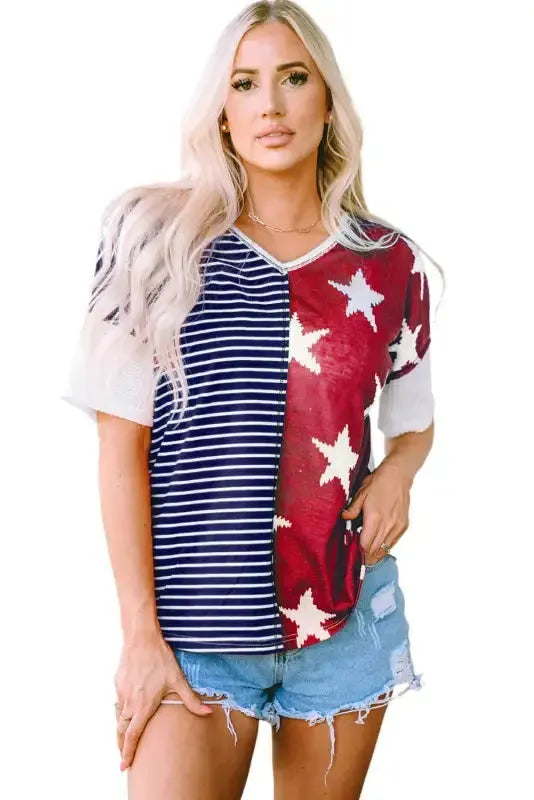 Red American Flag Stars and Stripes Tank Top - Fashionfitz