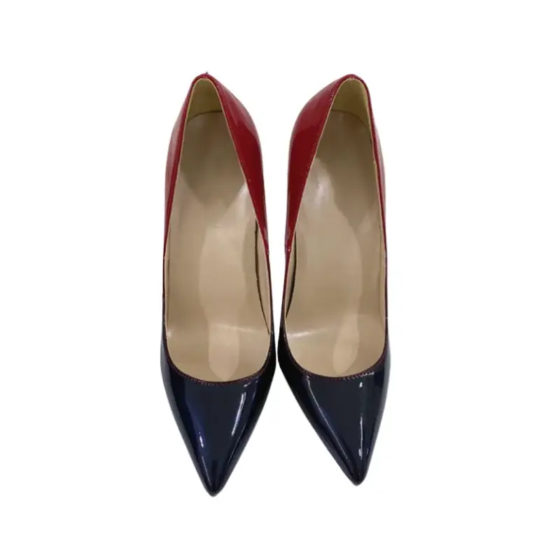 Red black gradient high heel stiletto shoes - black 12cm / 33 - pumps