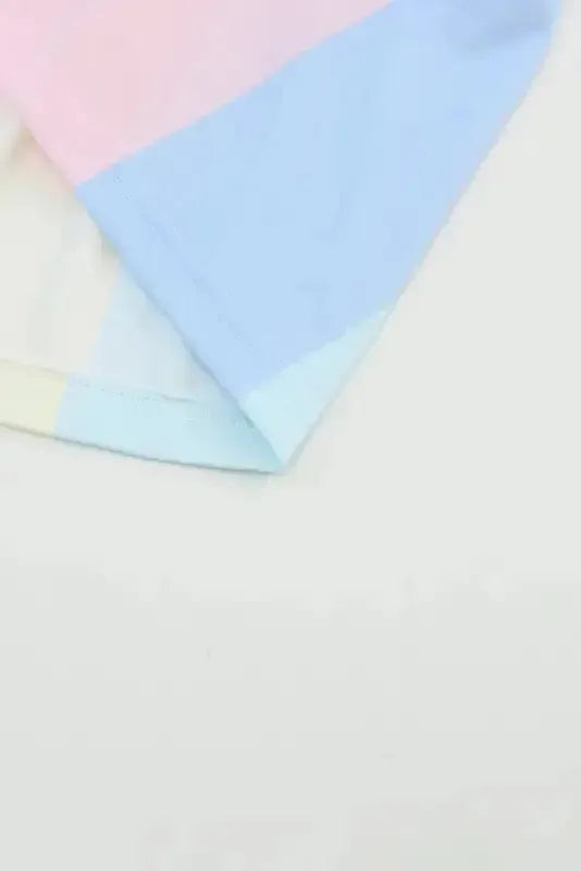 Red Multicolor Striped Color Block Tiered Mini Dress - Fashionfitz