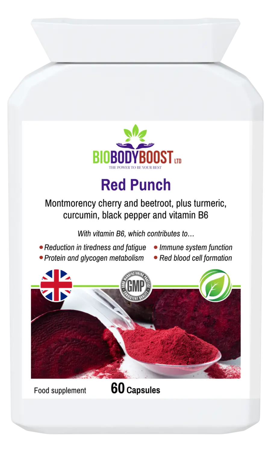 Red punch beetroot and cherry supplement - food