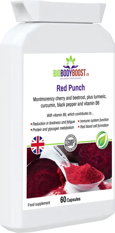 Red punch - beetroot and cherry supplement - food