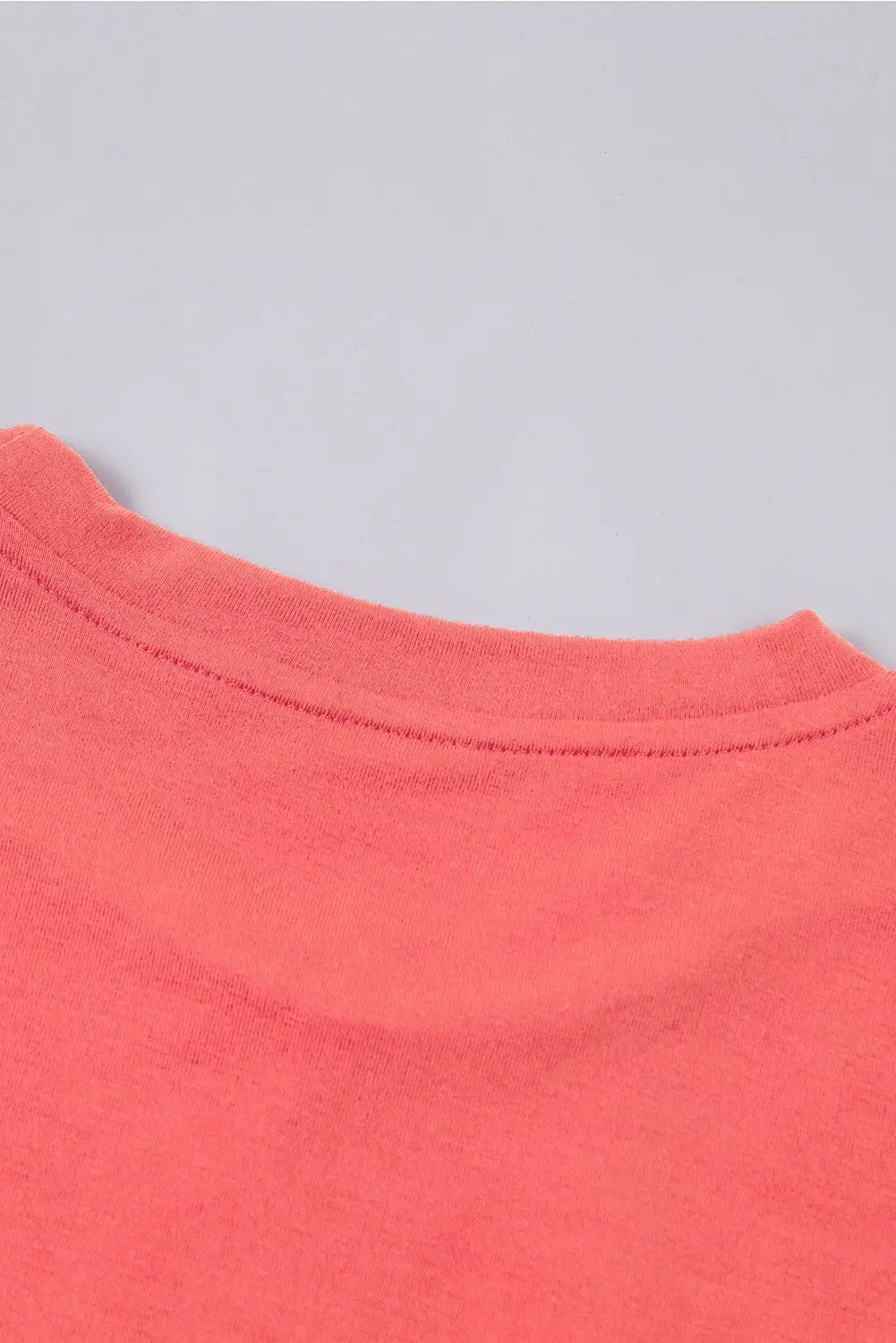 Red solid color crew neck tee - t-shirts
