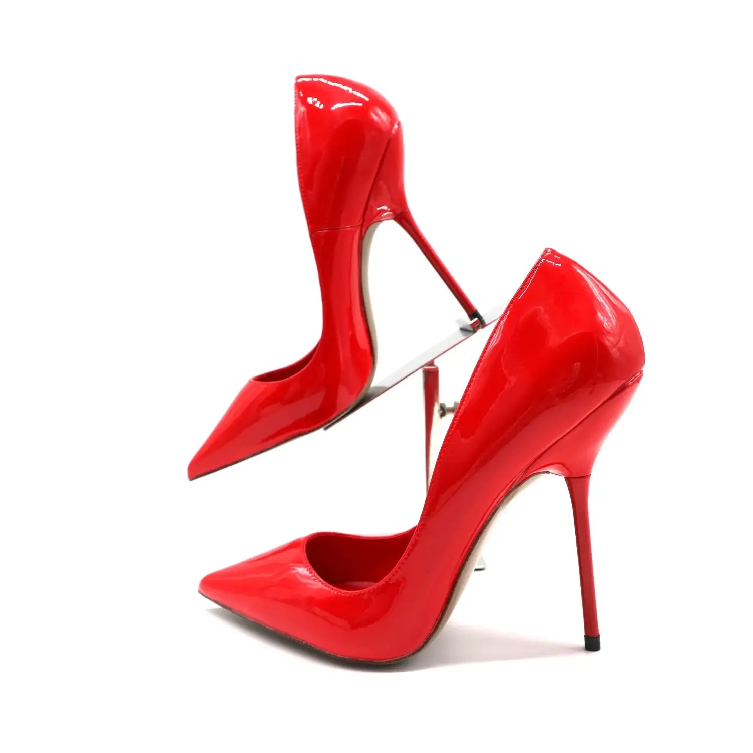 Red special thin heel stiletto shoes - red / 33 - pumps